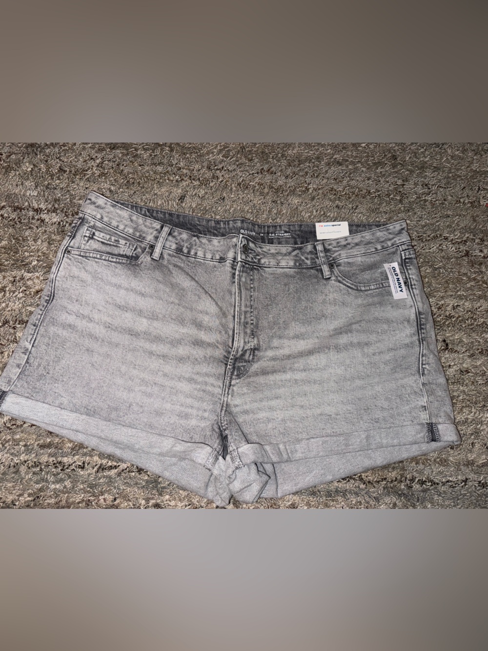 Old Navy Light Gray Denim Shorts